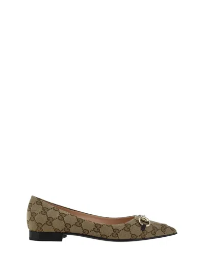 Gucci Ballet Shoes In Brown