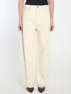 Gucci Balloon Jeans In Beige