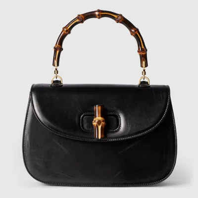 Gucci Bamboo 1947 Medium Bag In Black