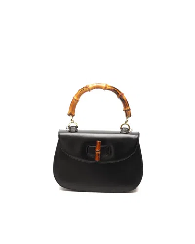 Gucci Bamboo 1947 Medium Top Handle Bag In White