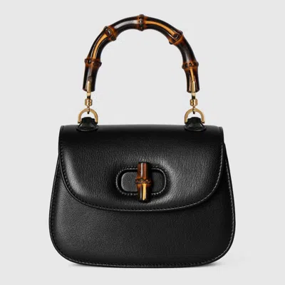 Gucci Bamboo 1947 Bamboo Shoulder Bag In Black
