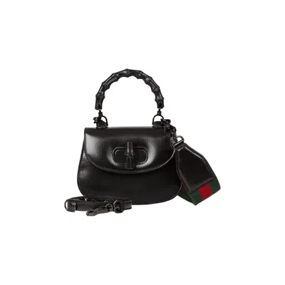 Pre-owned Gucci Bamboo 1947 Mini Top Handle Bag 'black'