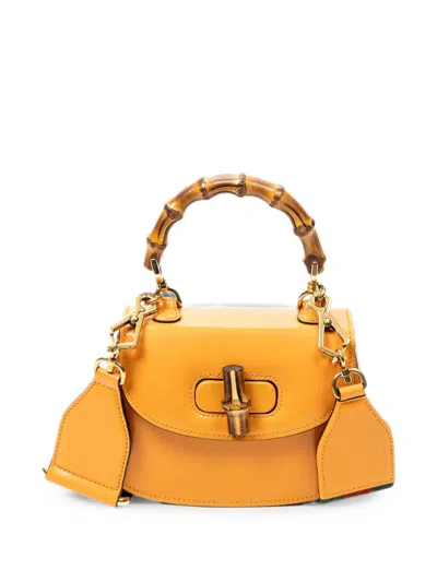 Gucci Bamboo 1947 Shoulder Bag In Yellow