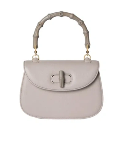 Gucci Bamboo 1947 Small Bag In Gray