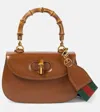 GUCCI BAMBOO 1947 SMALL LEATHER SHOULDER BAG