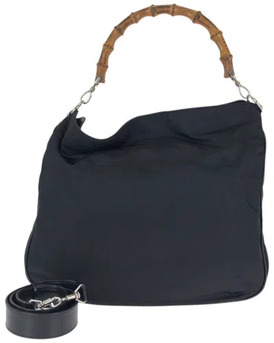 Pre-owned Gucci Bamboo 2way Handbag (authentic Pre-loved)
