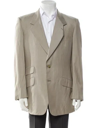 Pre-owned Gucci Bamboo Accent Blazer In Neutral
