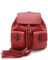 Gucci Grain Logo Backpack In Red