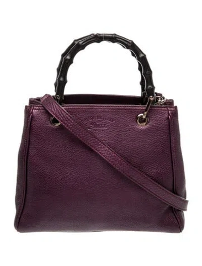 Pre-owned Gucci Bamboo Bamboo Shopper Small