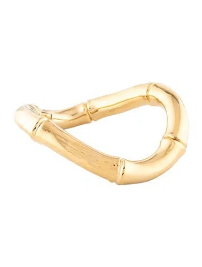 Pre-owned Gucci Bamboo Bangle Bracelet, 6.5" In Multicolor