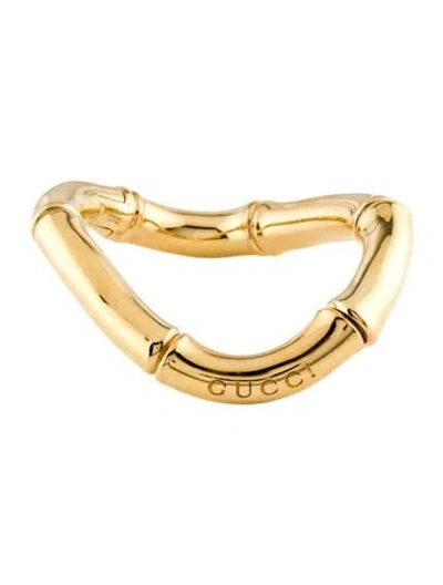 Pre-owned Gucci Bamboo Bangle Bracelet, 6.75" In Multi