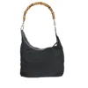 GUCCI GUCCI BAMBOO BLACK SYNTHETIC SHOULDER BAG (PRE-OWNED)