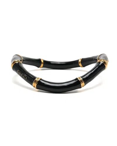 Pre-owned Gucci Bamboo Choker In Black