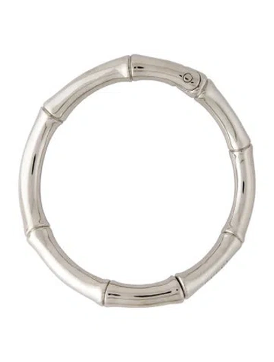Pre-owned Gucci Bamboo Choker Necklace, 15" In Multi