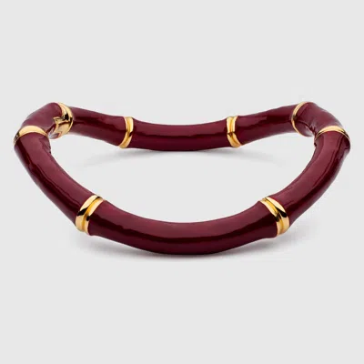 Gucci Bamboo Choker Necklace In Gold-toned Metal