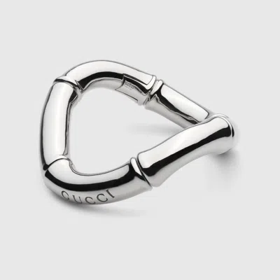 Gucci Bamboo Cuff Bracelet In Silver-toned Metal