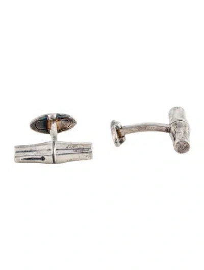 Pre-owned Gucci Bamboo Cufflinks In Multi
