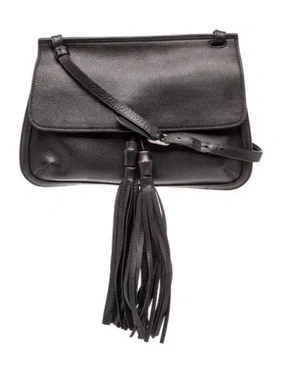 Pre-owned Gucci Bamboo Daily In Black
