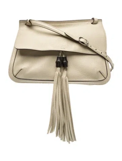 Pre-owned Gucci Bamboo Daily In Neutrals
