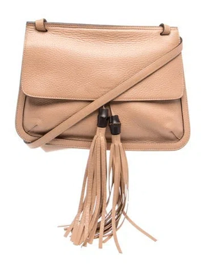 Pre-owned Gucci Bamboo Daily In Neutrals