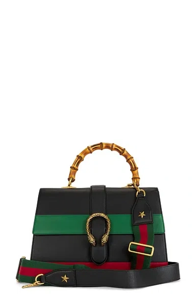 Gucci Bamboo Dionysus 2 Way Handbag In Black