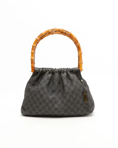 Gucci Bamboo Gg Handbag In Multi