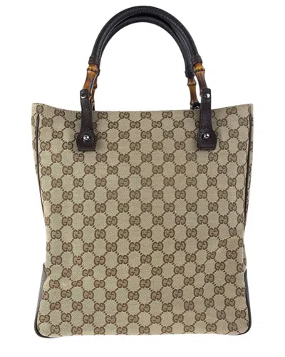 Gucci Bamboo Gg Tote (authentic Pre-loved)