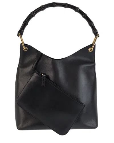 Gucci Bamboo Handbag (authentic Pre-loved) In Black