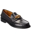 GUCCI GUCCI BAMBOO HORSEBIT LEATHER LOAFER