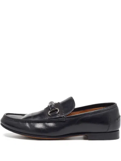 Pre-owned Gucci Bamboo Horsebit Loafers