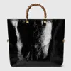 Gucci Bamboo Large Reversible Tote Bag In Black