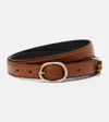 Gucci Bamboo Leather Belt In Brown