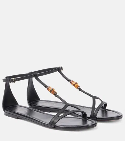 Gucci Bamboo Leather Sandals