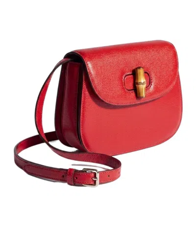 Gucci Bamboo Mini Bag In Red