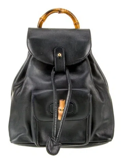 Pre-owned Gucci Bamboo Miss Bamboo In Black