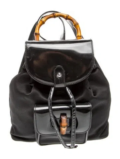 Pre-owned Gucci Bamboo Miss Bamboo In Black