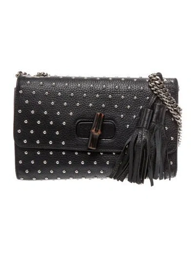 Pre-owned Gucci Bamboo Miss Bamboo In Black