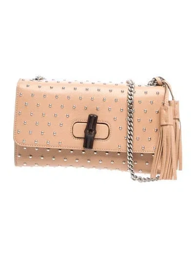 Pre-owned Gucci Bamboo Miss Bamboo Medium In Neutral