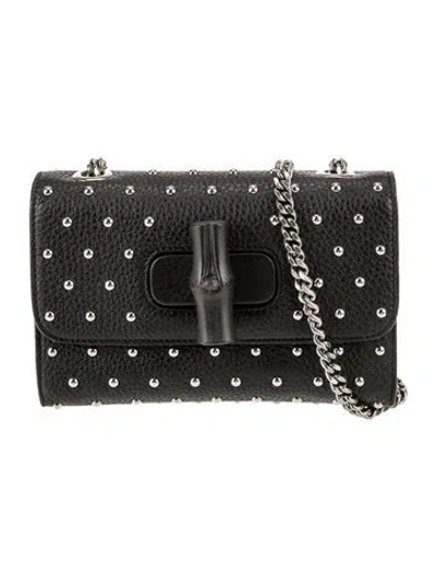 Pre-owned Gucci Bamboo Miss Bamboo Small In Black