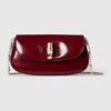 Gucci Bamboo Night Small Bag In Bordeaux