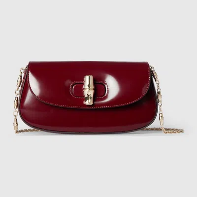 Gucci Bamboo Night Small Bag In Bordeaux