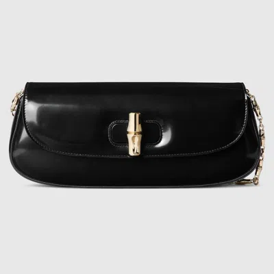 Gucci Bamboo Night Small Clutch In Black