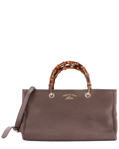Gucci Bamboo Shopper Tote Medium (authentic Pre-loved) In Brown