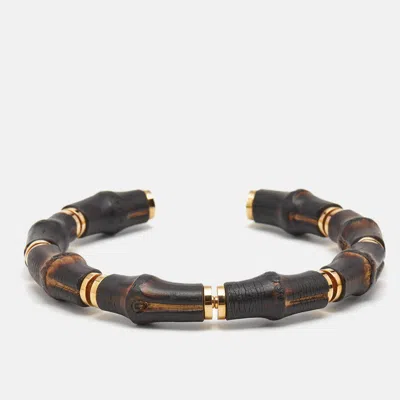 Pre-owned Gucci Bamboo Spring Gold Tone Choker