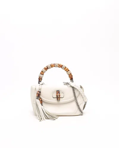 Gucci Bamboo Top Handle Bag In Nude
