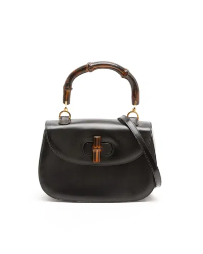 Bamboo 1947 Small Top Handle Bag In Black from A Retro Tale