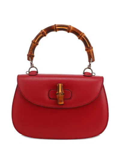 Pre-owned Gucci Bamboo Tote Bag