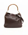 Gucci Bamboo Tote Bag In Brown
