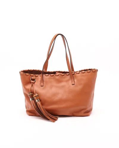 Gucci Bamboo Tote Bag In Pink