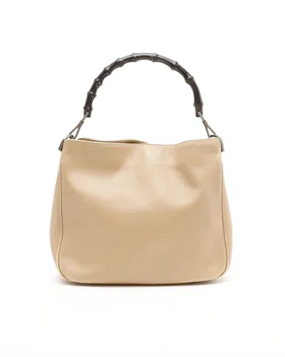 Gucci Bamboo Tote Bag In Red